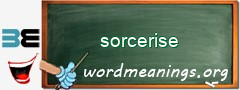 WordMeaning blackboard for sorcerise